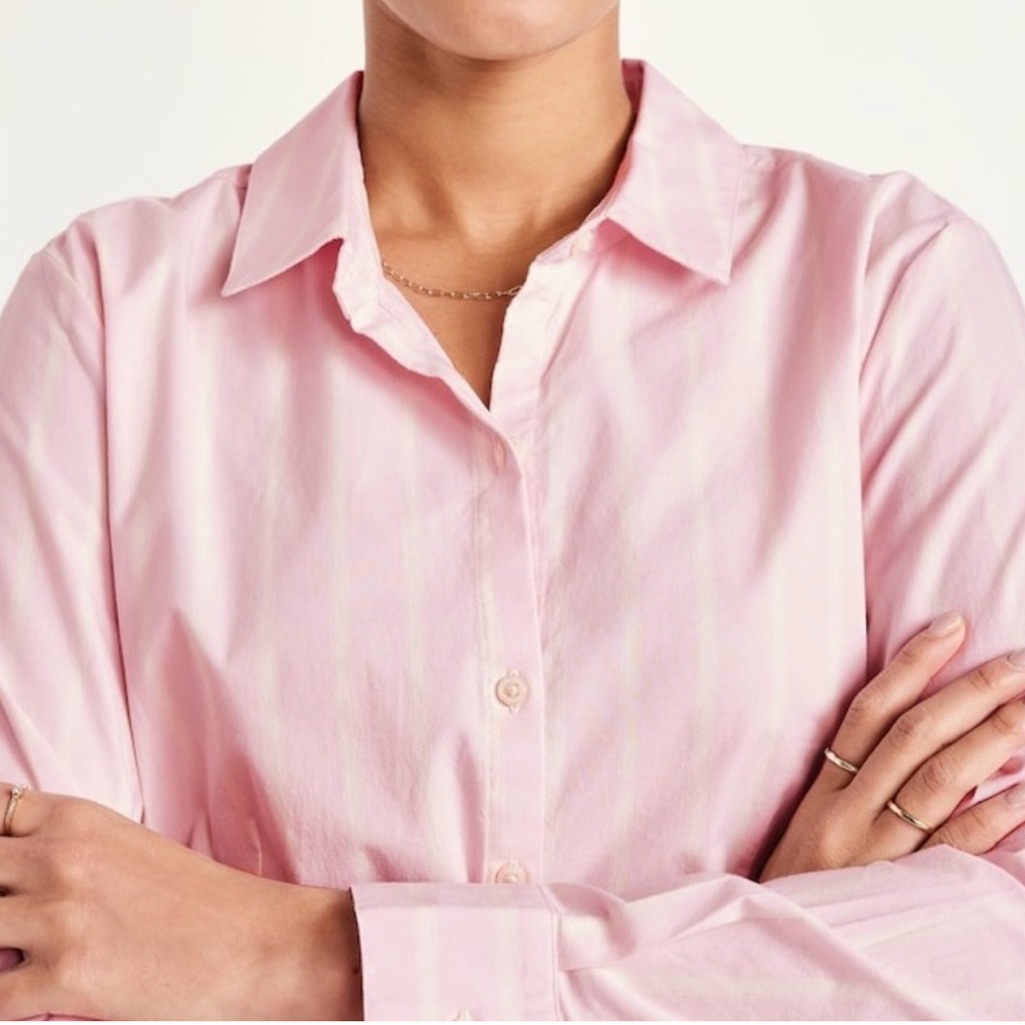 New* Women’s Pink Button Down Shirt